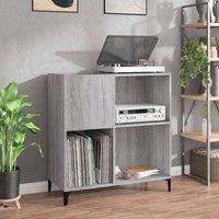 Berkfield Home Record Cabinet Grey Sonoma 84.5x38x89 cm Engineered Wood