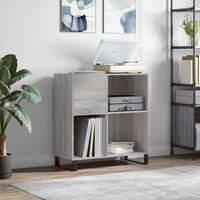 Berkfield Home Record Cabinet Grey Sonoma 84.5x38x89 cm Engineered Wood