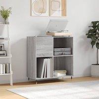 Berkfield Home Record Cabinet Grey Sonoma 84.5x38x89 cm Engineered Wood