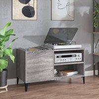 Berkfield Home Record Cabinet Grey Sonoma 84.5x38x48 cm Engineered Wood