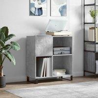 Berkfield Home Record Cabinet Concrete Grey 84.5x38x89 cm Engineered Wood