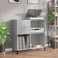 Berkfield Home Record Cabinet Concrete Grey 84.5x38x89 cm Engineered Wood