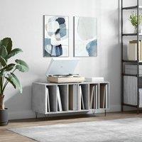 Berkfield Home Record Cabinet Concrete Grey 100x38x48 cm Engineered Wood | Size: 100 x 38 x 48 cm