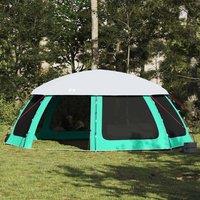 Berkfield Home Pool Tent with Removable Fly & Mesh Walls Sea Green 690x690 cm