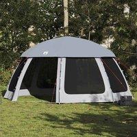 Berkfield Home Pool Tent with Removable Fly & Mesh Walls Grey 510x510 cm