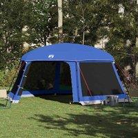 Berkfield Home Pool Tent with Removable Fly & Mesh Walls Azure Blue 618x532 cm