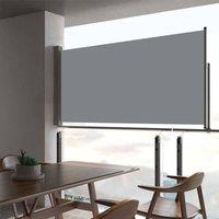 Berkfield Home Patio Retractable Side Awning 80x300 cm Grey