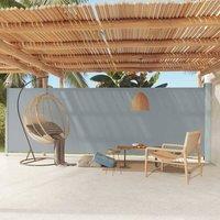 Berkfield Home Patio Retractable Side Awning 180x600 cm Grey
