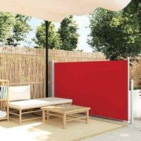 Berkfield Home Patio Retractable Side Awning 100x500 cm Red