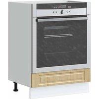 Berkfield Home Oven Cabinet Porto Sonoma Oak Engineered Wood in Brown