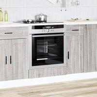Berkfield Home Oven Cabinet Porto Grey Sonoma Engineered Wood