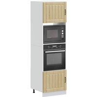 Berkfield Home Oven Cabinets 2 pcs Kalmar Sonoma Oak Engineered Wood in Brown