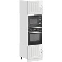 Berkfield Home Oven Cabinets 2 pcs Kalmar Gloss White Engineered Wood