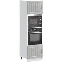 Berkfield Home Oven Cabinets 2 pcs Kalmar Concrete Grey Engineered Wood