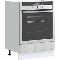 Berkfield Home Oven Cabinet Lucca Grey Sonoma Engineered Wood