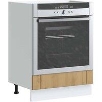 Berkfield Home Oven Cabinet Lucca Artisan Oak Engineered Wood in Brown