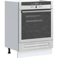 Berkfield Home Oven Cabinet Kalmar Concrete Grey Engineered Wood
