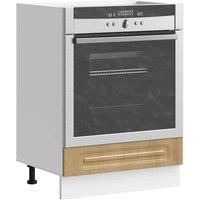 Berkfield Home Oven Cabinet Kalmar Artisan Oak Engineered Wood in Brown