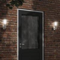 Berkfield Home Outdoor Wall Lights 2pcs Silver Stainless Steel