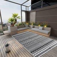 Berkfield Home Outdoor Rug Black 190x290 cm PP