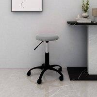 Berkfield Home Office Swivel Chair Light Grey Velvet