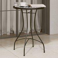 Berkfield Home Mosaic Bistro Table Black & White 50x70 cm Ceramic | Size: 50x70 cm