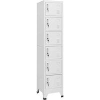 Berkfield Home Locker Cabinet Light Grey 38x40x180 cm Steel | Size: 38 x 40 x 180 cm