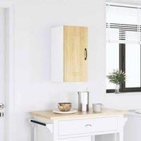 Berkfield Home Kitchen Wall Cabinet Kalmar Sonoma Oak Engineered Wood in Light Tan