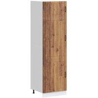 Berkfield Home Kitchen Cupboard Lucca Old Wood Engineered Wood in Brown