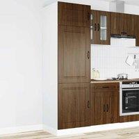 Berkfield Home Kitchen Cupboard Kalmar Brown Oak Engineered Wood