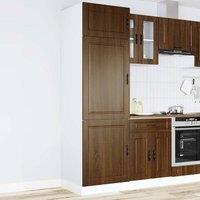 Berkfield Home Kitchen Cupboard Porto Brown Oak Engineered Wood