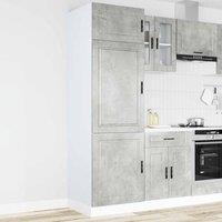 Berkfield Home Kitchen Cupboard "Porto" Concrete Grey Engineered Wood