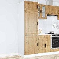 Berkfield Home Kitchen Cupboard "Porto" Artisan Oak Engineered Wood in Brown