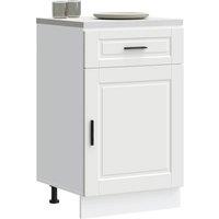 Berkfield Home Kitchen Base Cabinet Porto White Engineered Wood