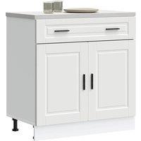 Berkfield Home Kitchen Base Cabinet Porto White Engineered Wood