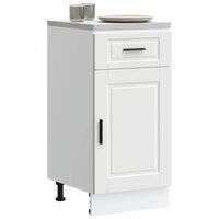 Berkfield Home Kitchen Base Cabinet Porto White Engineered Wood