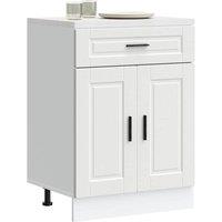 Berkfield Home Kitchen Base Cabinet Porto White Engineered Wood