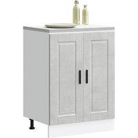 Berkfield Home Kitchen Base Cabinet Porto Concrete Grey Engineered Wood