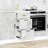 Berkfield Home Kitchen Base Cabinet Porto Concrete Grey Engineered Wood