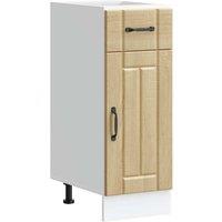 Berkfield Home Kitchen Base Cabinet Lucca Sonoma Oak Engineered Wood in Light Brown