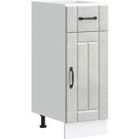 Berkfield Home Kitchen Base Cabinet Lucca Concrete Grey Engineered Wood