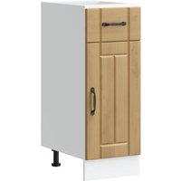 Berkfield Home Kitchen Base Cabinet Lucca Artisan Oak Engineered Wood in Brown