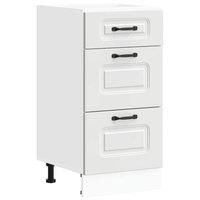 Berkfield Home Kitchen Base Cabinet Kalmar White Engineered Wood