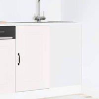 Berkfield Home Kitchen Base Cabinet Kalmar White Engineered Wood