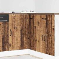 Berkfield Home Kitchen Base Cabinet Kalmar Old Wood Engineered Wood in Brown