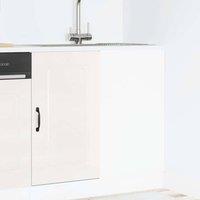 Berkfield Home Kitchen Base Cabinet Kalmar High Gloss White Engineered Wood