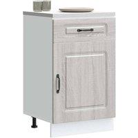 Berkfield Home Kitchen Base Cabinet Kalmar Grey Sonoma Engineered Wood