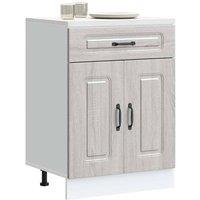 Berkfield Home Kitchen Base Cabinet Kalmar Grey Sonoma Engineered Wood