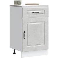 Berkfield Home Kitchen Base Cabinet Kalmar Concrete Grey Engineered Wood