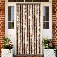 Berkfield Home Insect Curtain Beige & Light Brown 90x200 cm Chenille